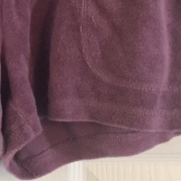 🩷 Vtg VS Plush & Lush Dusty Rose Mauve Terry Cloth Shorts - S - Picture 9 of 12